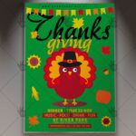 Thanksgiving Autumn Party - Autumn Flyer PSD Template