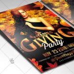 Thanksgiving Party Night - Autumn Flyer PSD Template - Image 2