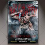 The Blood Night Halloween - Seasonal Flyer PSD Template