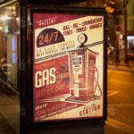 Vintage Gas Station - Business Flyer PSD Template - Image 3