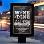 Wine and Dine - Food A5 Flyer Template