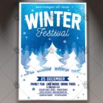 Winter Festival - Seasonal Flyer PSD Template