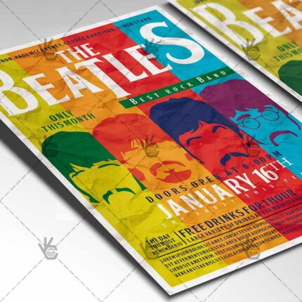 Download Beatles Day - Club Flyer PSD Template-2