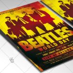 Download Beatles World Day - Club Flyer PSD Template-2