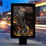 Download Black and Gold Night PSD Flyer Template Now