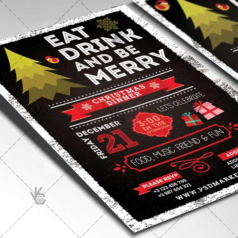 christmas_dinner_a5_flyer_psd_psdmarket_2.jpg Download Christmas Dinner - Winter A5 Flyer PSD Template-2