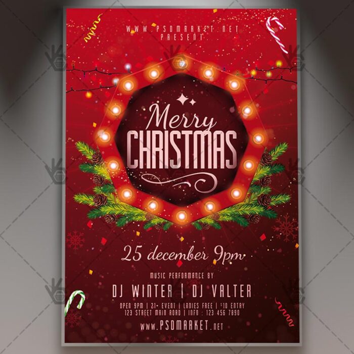 Download Xmas Night Flyer - PSD Template | PSDmarket