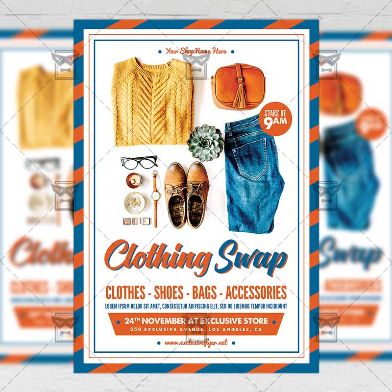clothing_swap-premium-flyer-template-1.jpg Download Clothing Swap PSD Flyer/Poster Template Now
