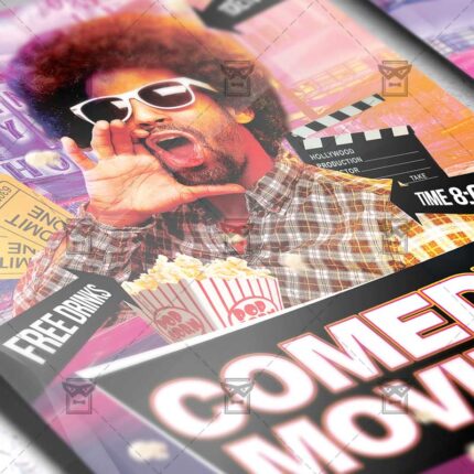 Download Comedy Movies PSD Flyer/Poster Template Now