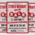 Download Cyber Monday Flash Sale PSD Flyer/Poster Template Now