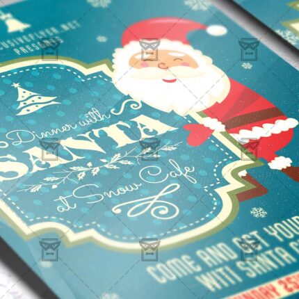Download Dinner with Santa PSD Flyer Template Now