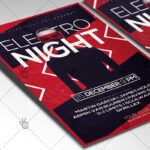 Electro Night - Club Flyer PSD Template - Image 2