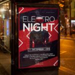 Electro Night - Club Flyer PSD Template - Image 3