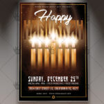 Hanukkah Celebration - Winter Flyer PSD Template
