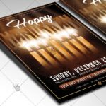 Hanukkah Celebration - Winter Flyer PSD Template - Image 2