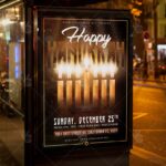 Hanukkah Celebration - Winter Flyer PSD Template - Image 3