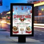 Download Happy Christmas Celebration Free Seasonal A5 Flyer PSD Template Now