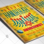 Happy Hanukkah - Winter Flyer PSD Template - Image 2