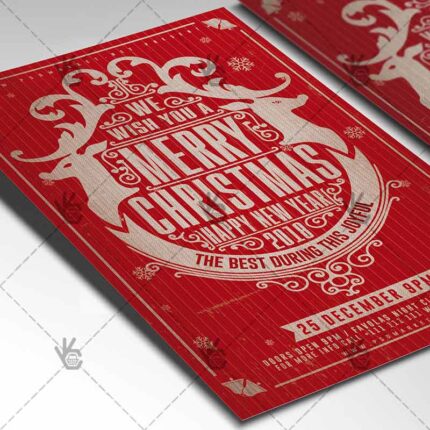 Happy Merry Christmas Night - Winter Flyer PSD Template-2