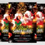 Download Meet Santa PSD Flyer Template Now