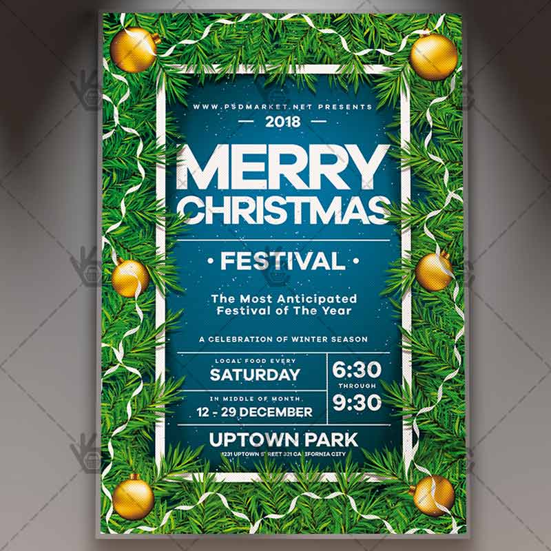 merry_christmas_festival_flyer_psd_psdmarket_1.jpg Download Merry Christmas Festival - Winter Flyer PSD Template