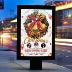 Download Merry Christmas Free Seasonal A5 Flyer PSD Template Now