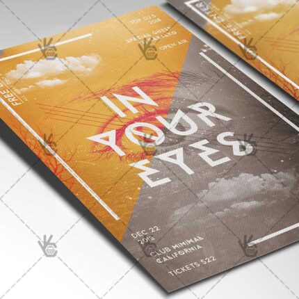 Download Minimal Sound Party - Club Flyer PSD Template-2