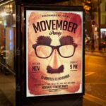 Movember Party Night - Seasonal Flyer PSD Template - Image 3