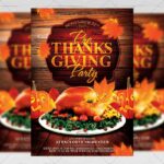 Download Pre Thanksgiving Party PSD Flyer/Poster Template Now
