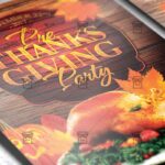 Download Pre Thanksgiving Party PSD Flyer/Poster Template Now