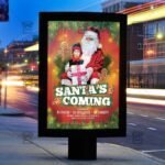 Download Santa's Coming Party PSD Flyer Template Now