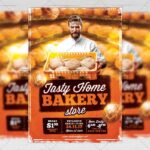Download Tasty Home Bakery PSD Flyer/Poster Template Now