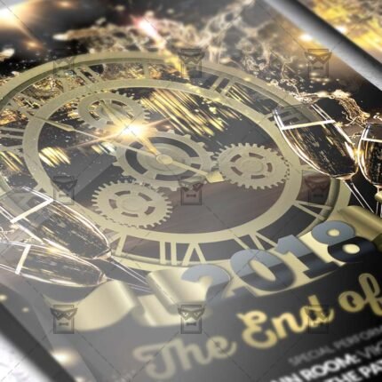Download The End of Year Night PSD Flyer Template Now