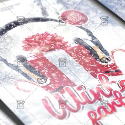 Download Winter Party PSD Flyer Template Now