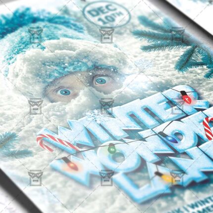 Download Winter Wonderland PSD Flyer/Poster Template Now