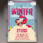 Winter Wonderland Show - Seasonal Flyer PSD Template
