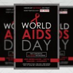 Download World Aids Day Free Seasonal A5 Flyer PSD Template Now