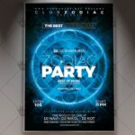 Zodiac Party Night - Club Flyer PSD Template