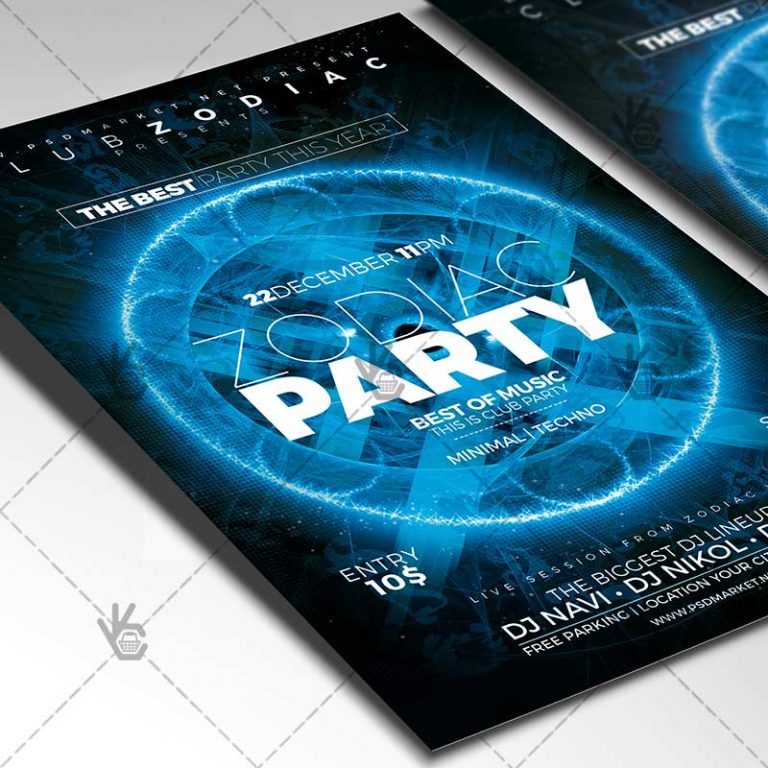 Zodiac Party - Club Flyer PSD Template | PSDmarket