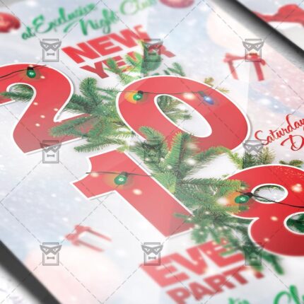 Download 2018 New Year Eve PSD Flyer Template Now