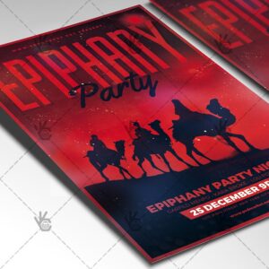 Epiphany Party - Christmas Flyer PSD Template - PSDmarket