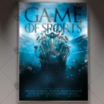 Download Game Of Sports - Sport Flyer PSD Template