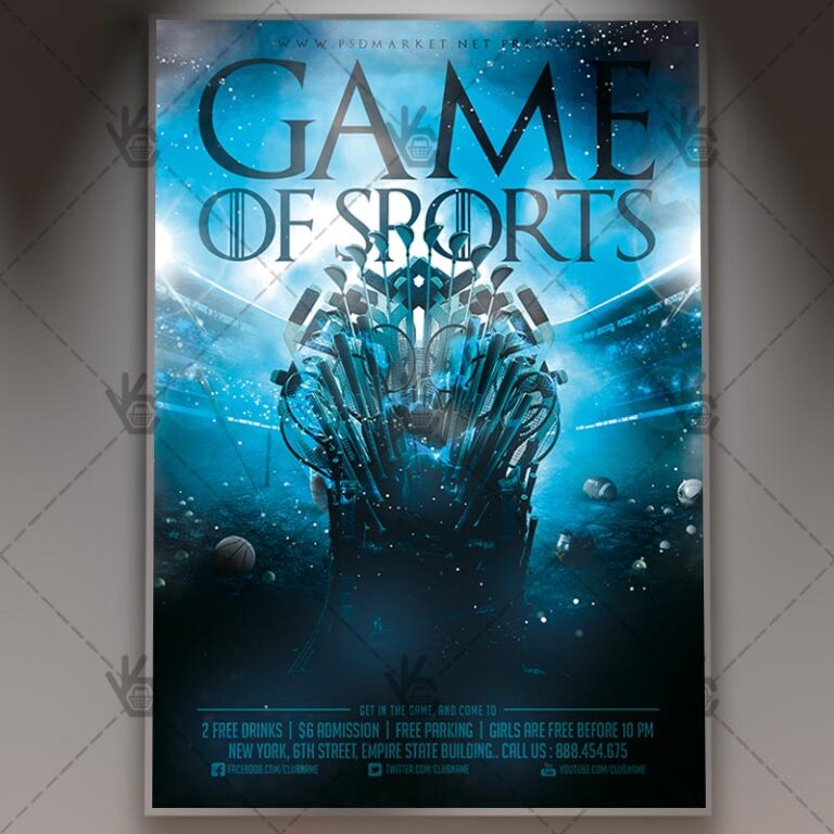Download Game Of Sports - Sport Flyer PSD Template