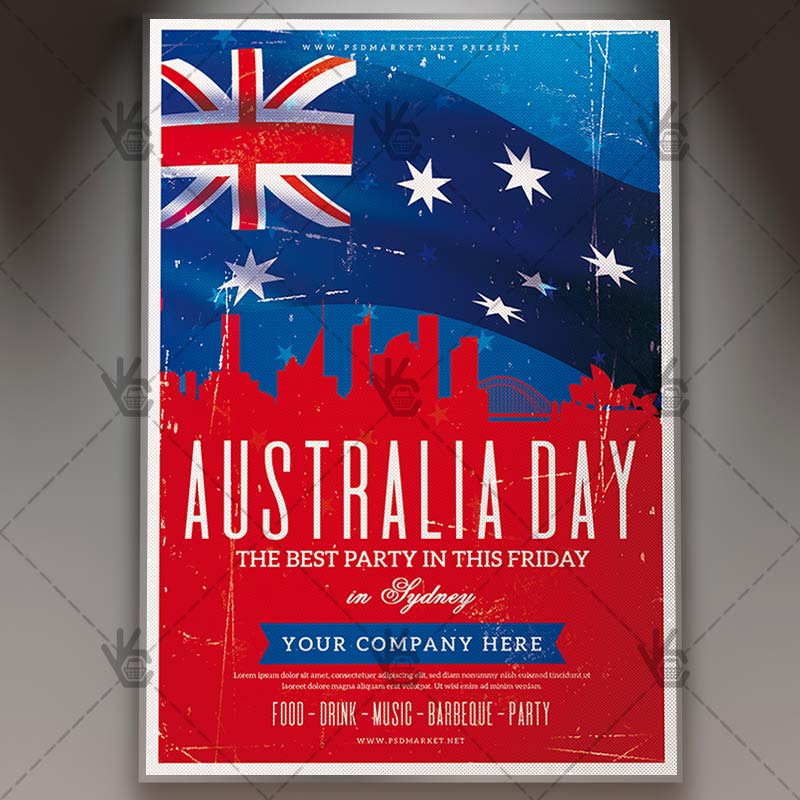 happy_australia_day_flyer_psd_psdmarket_1.jpg Download Happy Australia Day - Club Flyer PSD Template