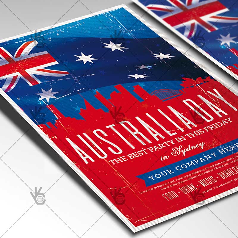 happy_australia_day_flyer_psd_psdmarket_2.jpg Download Happy Australia Day - Club Flyer PSD Template-2
