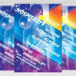 Download Hospitality Night PSD Flyer Template Now
