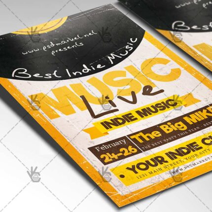 Download Indie Music Live - Club Flyer PSD Template-2