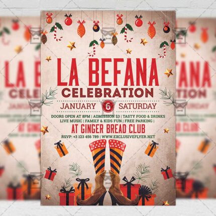 Download La Befana Celebration PSD Flyer Template Now