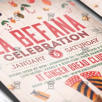 Download La Befana Celebration PSD Flyer Template Now