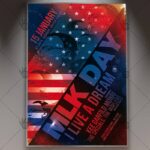 Download MLK Day - American Flyer PSD Template
